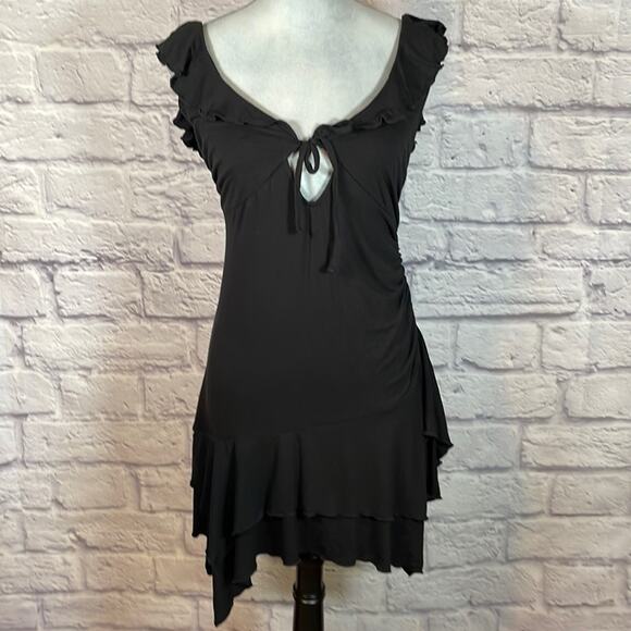 NWT Wild Fable asymmetrical hem mini dress/ LBD - Picture 1 of 9